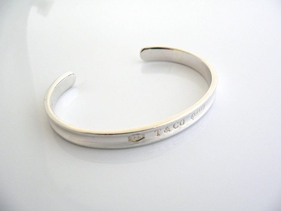 Tiffany & Co 1837 Cuff Bracelet Sterling Silver Bangle 925 Love