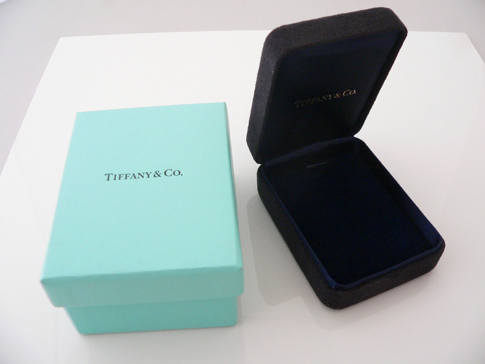 Tiffany & Co Blue Jewelry Box Set Presentation Case Necklace - Etsy Finland