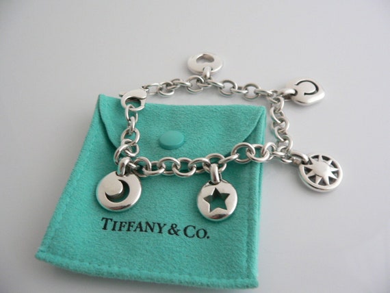 Tiffany And Co Silver Heart Sun Star Moon Horsesh… - image 1