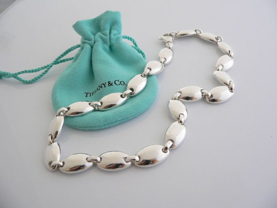 Silver Pebble Necklace Choker Chain 