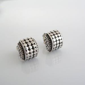 John Hardy Jewelry Sterling Silver Earrings Studs Gift 925