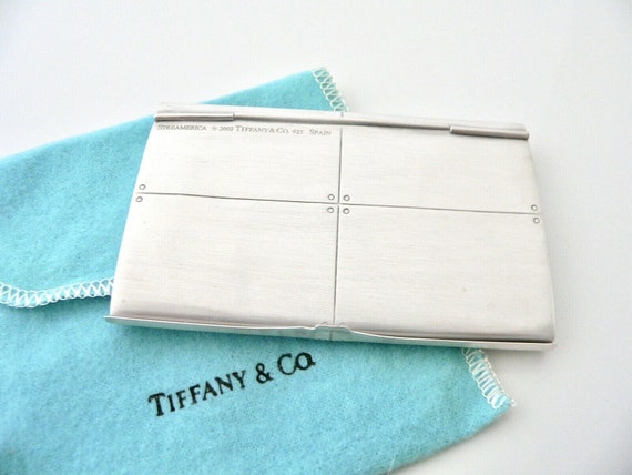 Tiffany And Co Streamerica Silver Business Card H… - image 3