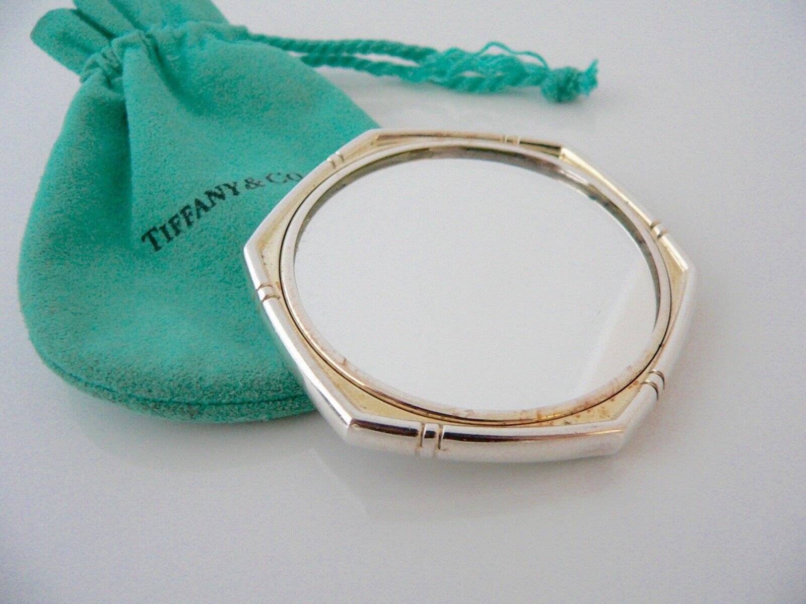 メイク道具・化粧小物 TIFFANY & Co. GLOBE-TROTTER MIRROR Tiffany & Co Mirror Jewelry Silver Gold Bamboo Nature