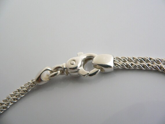 Tiffany And Co Silver Double Rope Love Knot Neckl… - image 5