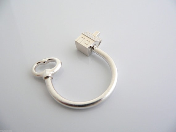 Tiffany & Co House Home Silver Keyring Key Ring Keychain Key Chain