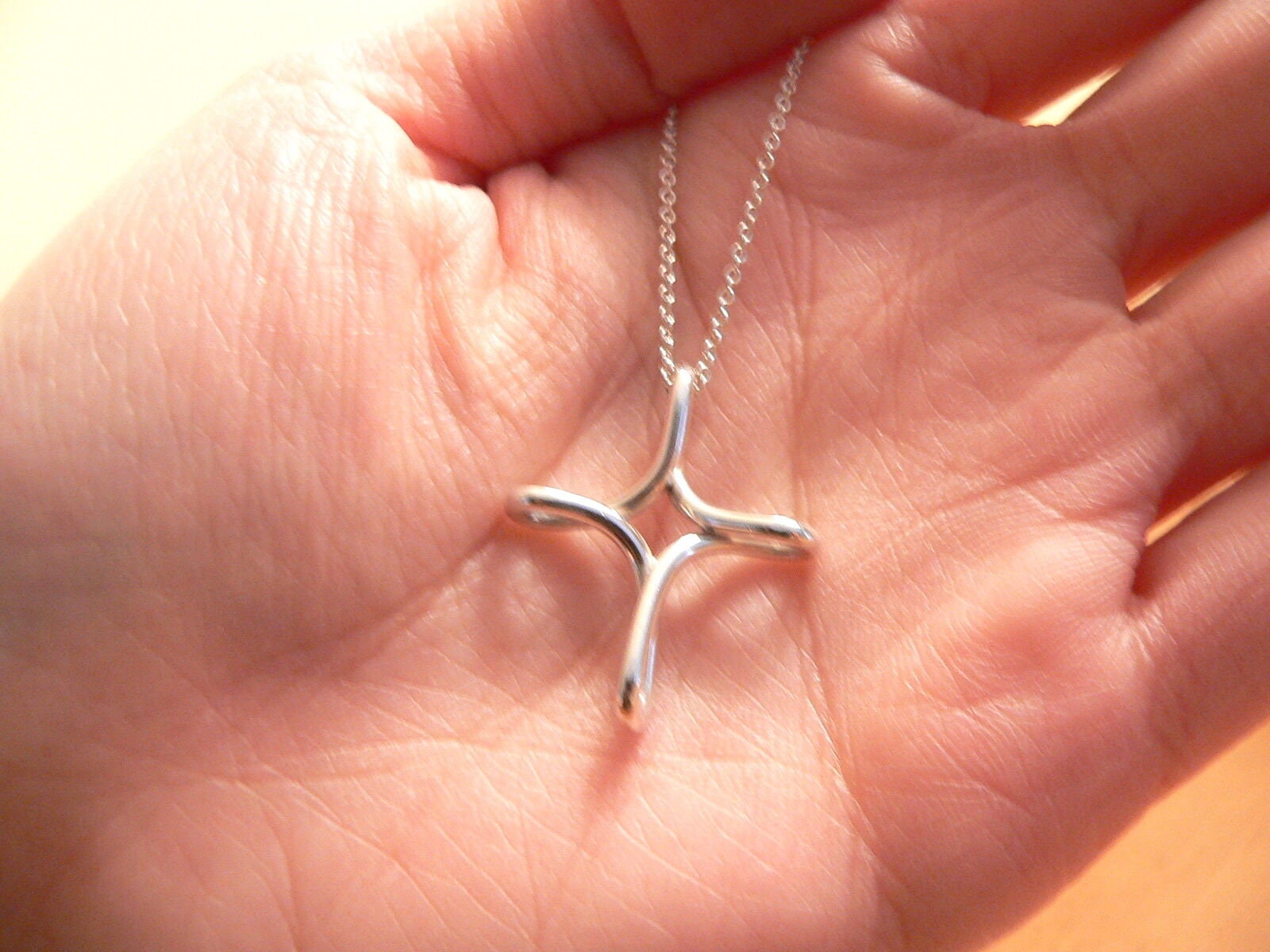 Baby cross deals necklace tiffany