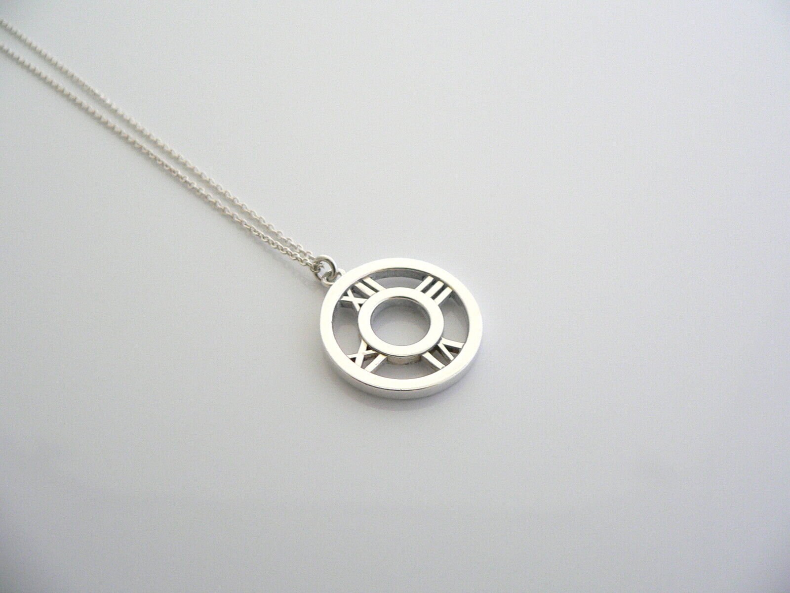 Tiffany atlas necklace silver discount