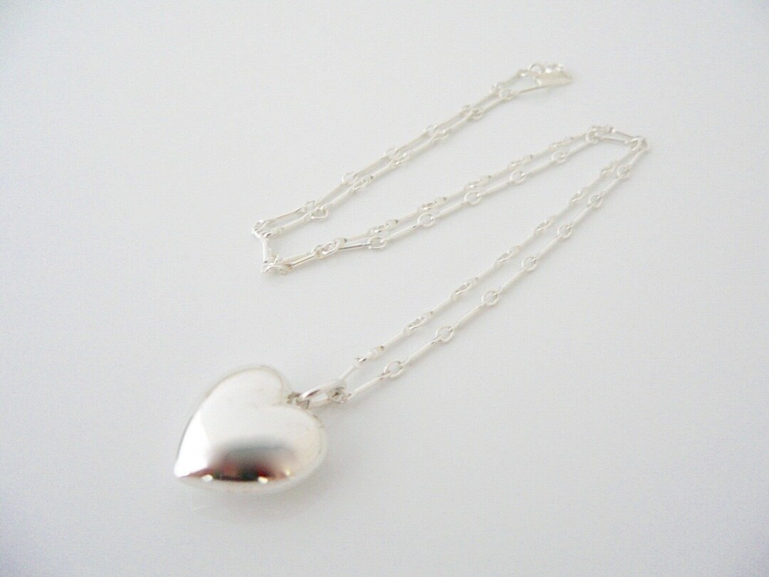 Tiffany and co puffed heart necklace online