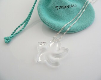 Tiffany And Co Peretti Silver Large Rock Crystal Star Necklace Pendant Charm Gift