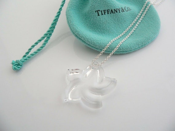 Tiffany and Co Peretti Silver Large Rock Crystal Star Necklace