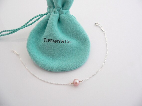 Vintage Tiffany & Co. Sterling Silver Infinity Figure 8 Pearl Bracelet -  Ruby Lane