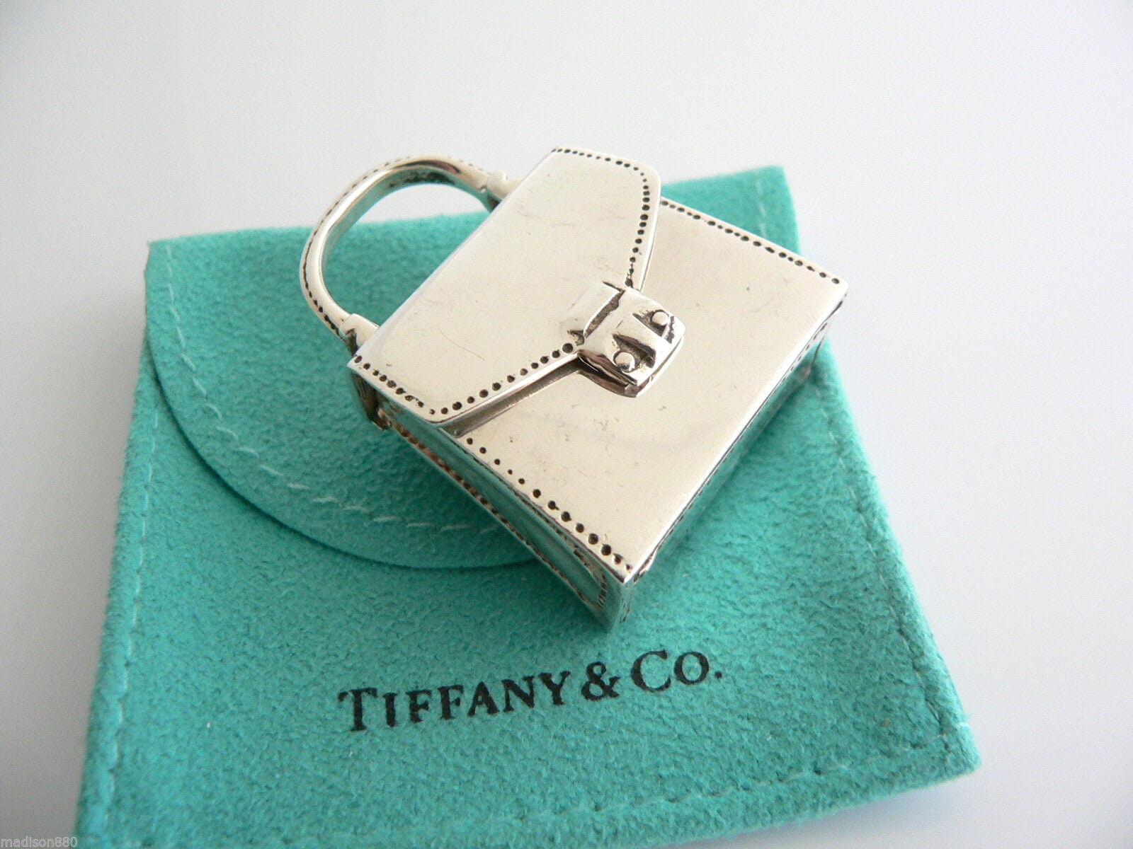 Tiffany & Co Silver Purse Handbag Pill Box Case Container Rare