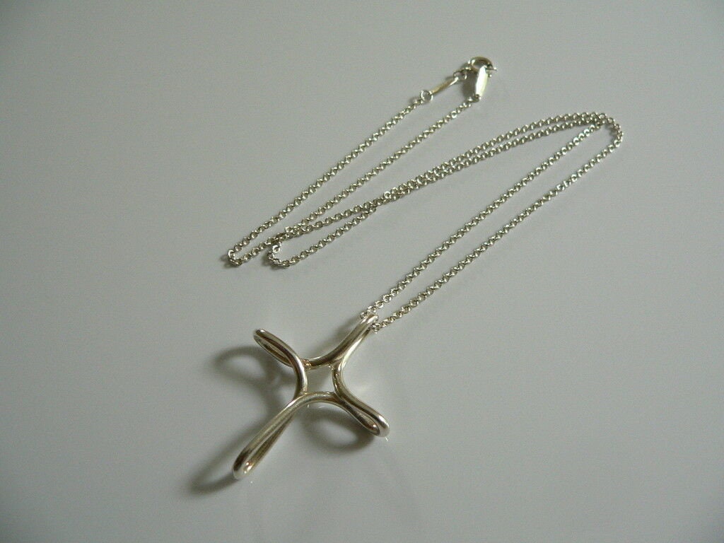 M*.様 【激レア】90s Tiffany インフィニティ シルバー 925 ネ Tiffany and Co Silver Large Infinity Cross Necklace Pendant Charm