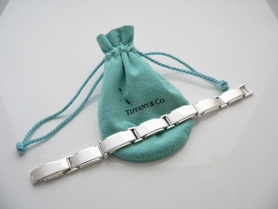 Tiffany & Co Metropolis Link Silver Bracelet Bang… - image 1