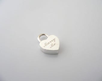 Tiffany & Co Heart Love Padlock Marry Me Pendant Charm 4 Necklace Bracelet Gift for Her Anniversary Valentines Silver Wedding Engagement