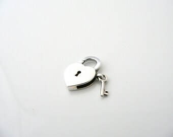 Tiffany And Co Silver Heart Key Hole Padlock Pendant 4 Necklace Bracelet Love Gift Birthday Christmas Anniversary