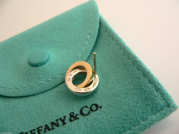Tiffany & Co Silver 18K Gold Circles Dangling Dan… - image 6