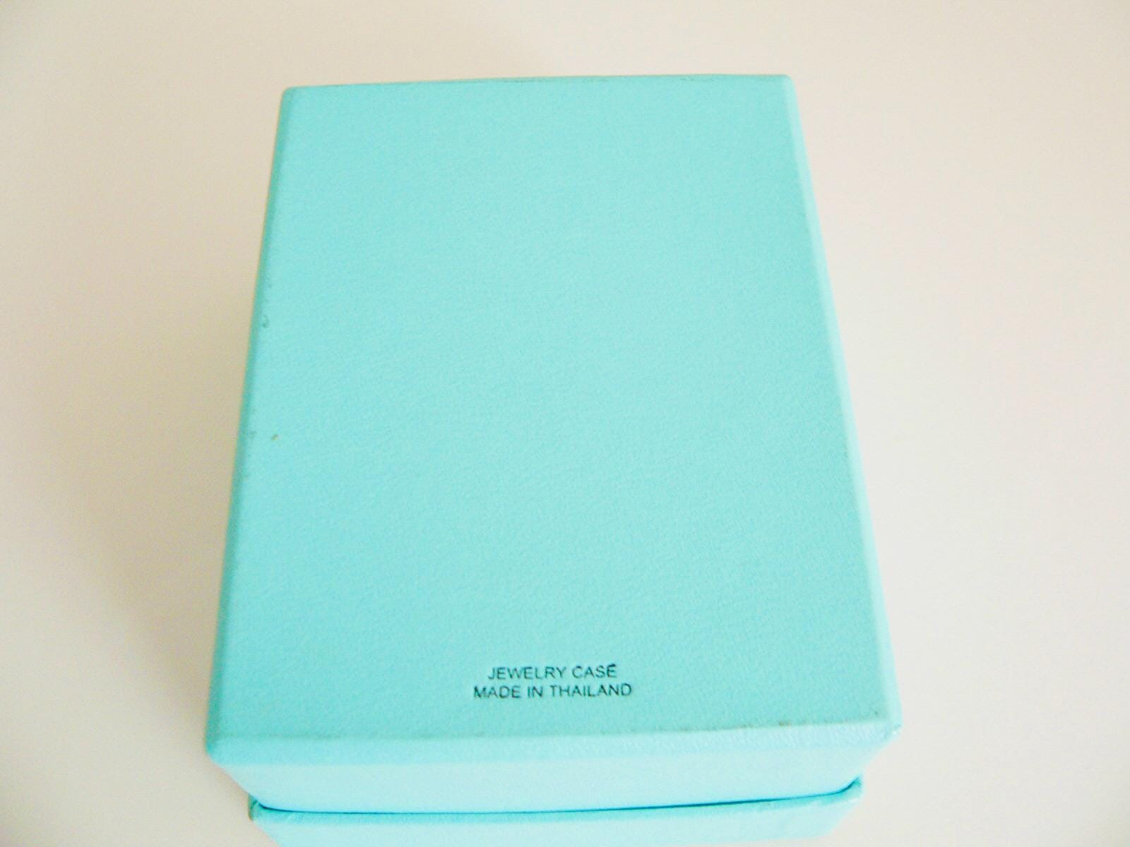 Tiffany & Co Blue Jewelry Box Set Presentation Case Necklace