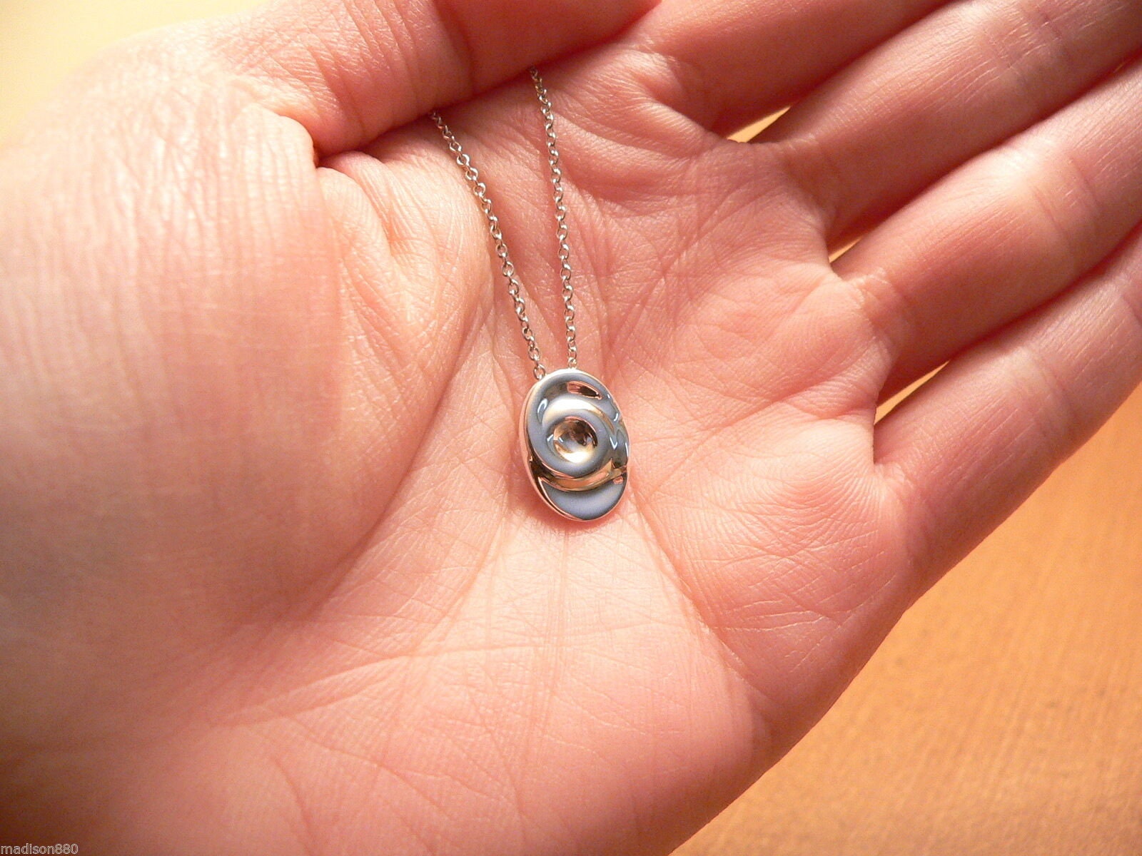 Tiffany Co Silver Peretti Aries Zodiac Necklace Pendant Charm