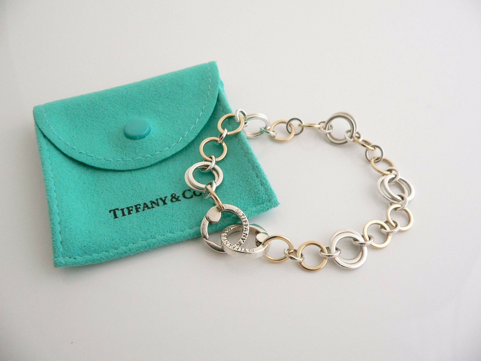 Tiffany & Co Silver Gift Box Pill Box Case Ribbon Bow Signature Pouch