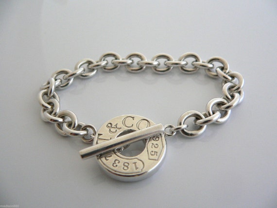 Tiffany & Co. | Jewelry | Authentic Tiffany Co Sterling Silver Blank Heart  Tag Charm Bracelet 75 | Poshmark