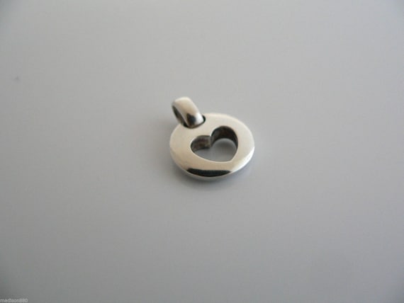 Co Sterling Silver Heart Stencil Charm 