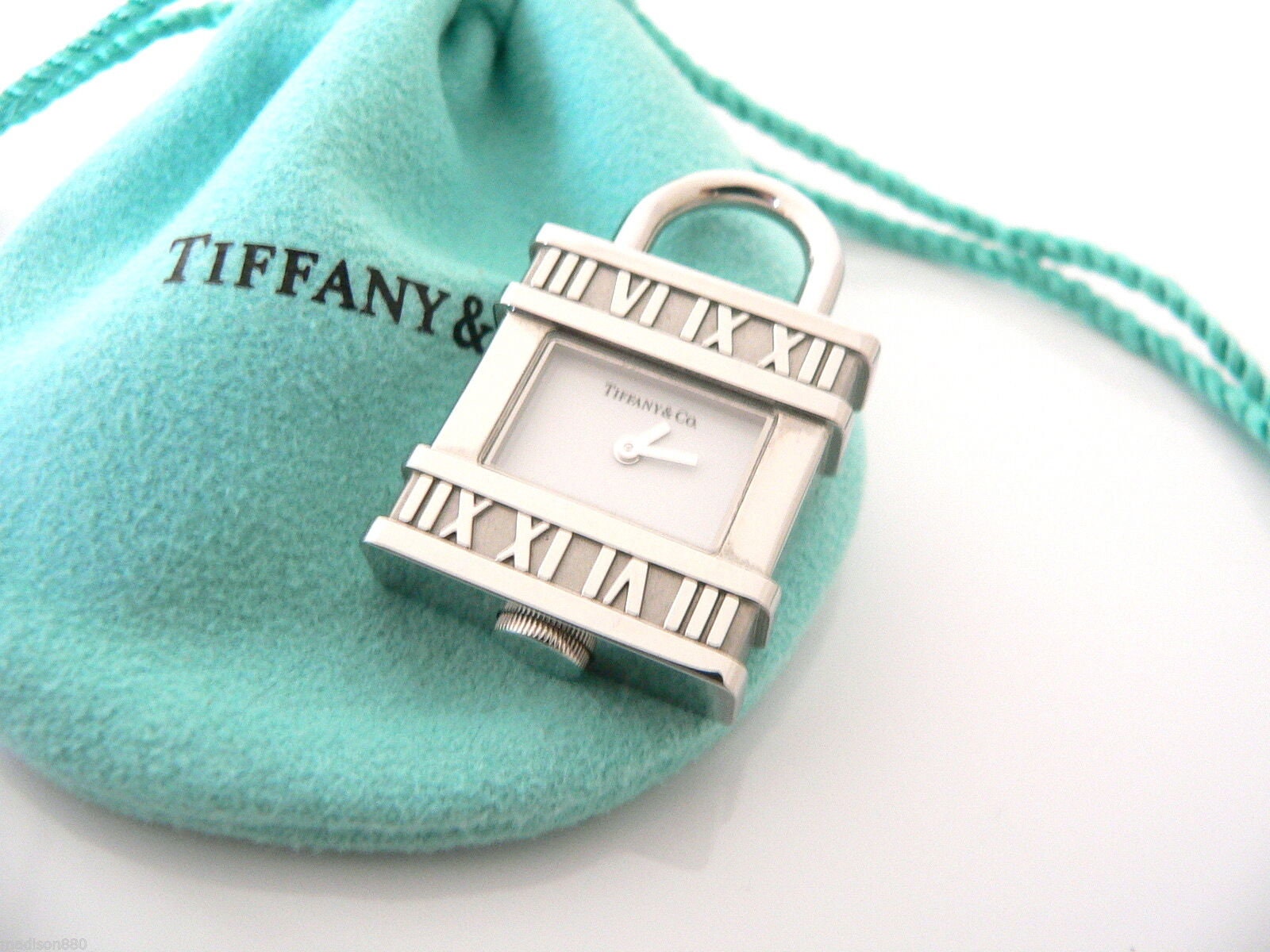Tiffany \u0026 Co Atlas Watch Padlock Charm 
