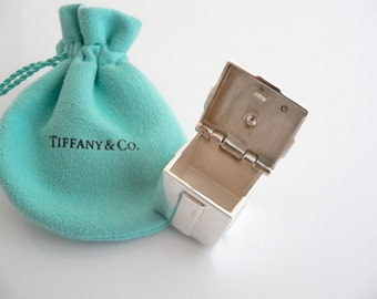 TIFFANY & CO. Jewelry Pouch + Booklet + Ribbon + Tissue + Box 3.20x3.2