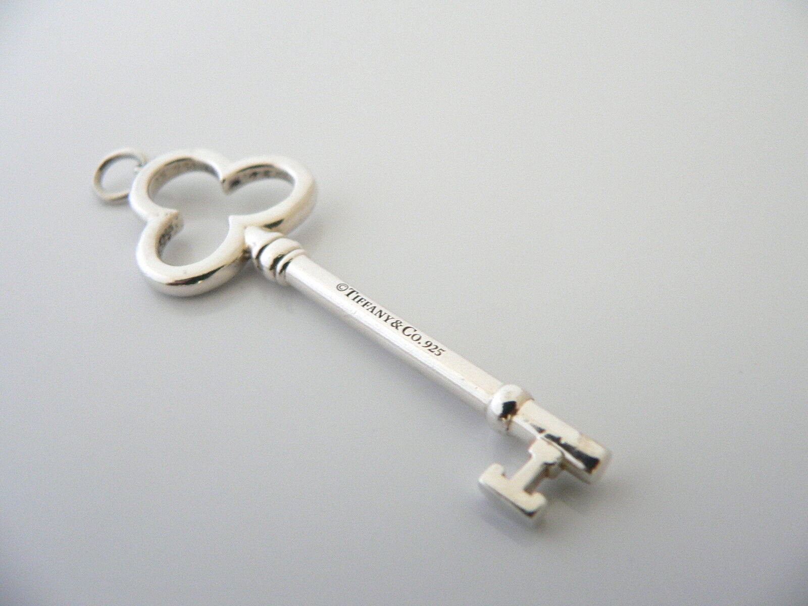 小物 Tiffany&Co. key Silver 999.9 Ingot Tiffany & Co. Sterling Silver Large Crown Key Pendant w/ 24