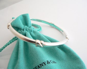 Tiffany & Co Silver Signature X Bracelet Bangle Rare Classic