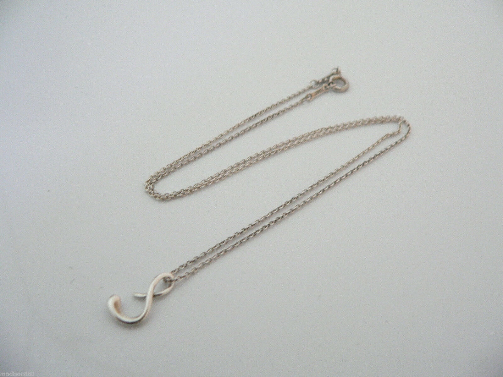 Letter s shop necklace tiffany