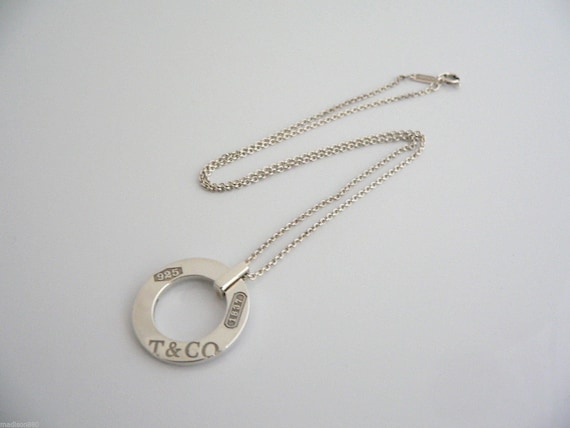 Tiffany & Co. Sterling Silver 1837 Round Padlock Pendant 