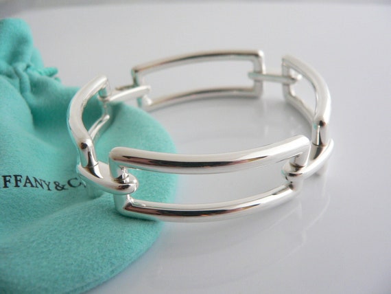 Tiffany link store bracelet silver