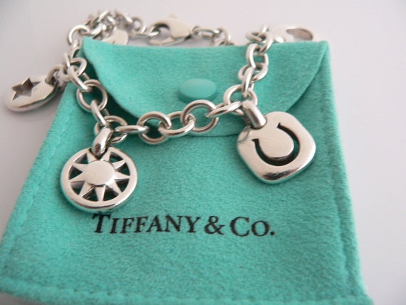 Tiffany And Co Silver Heart Sun Star Moon Horsesh… - image 4
