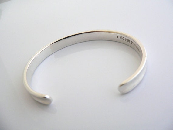 Tiffany & Co 1837 Cuff Bracelet Sterling Silver Bangle 925 Love