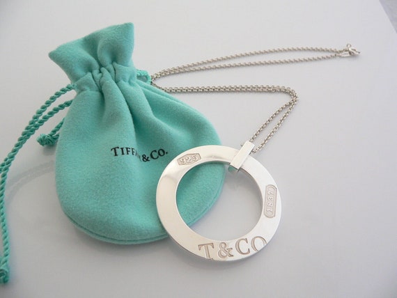 Tiffany & Co Silver Shopping Bag Charm Necklace Pendant Charm Chain Gift Love