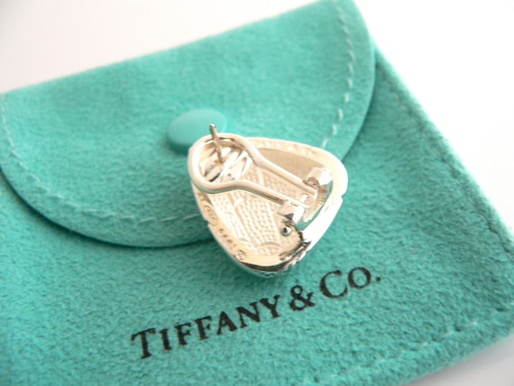 Tiffany And Co Silver Crocodile Triangle Textured… - image 5