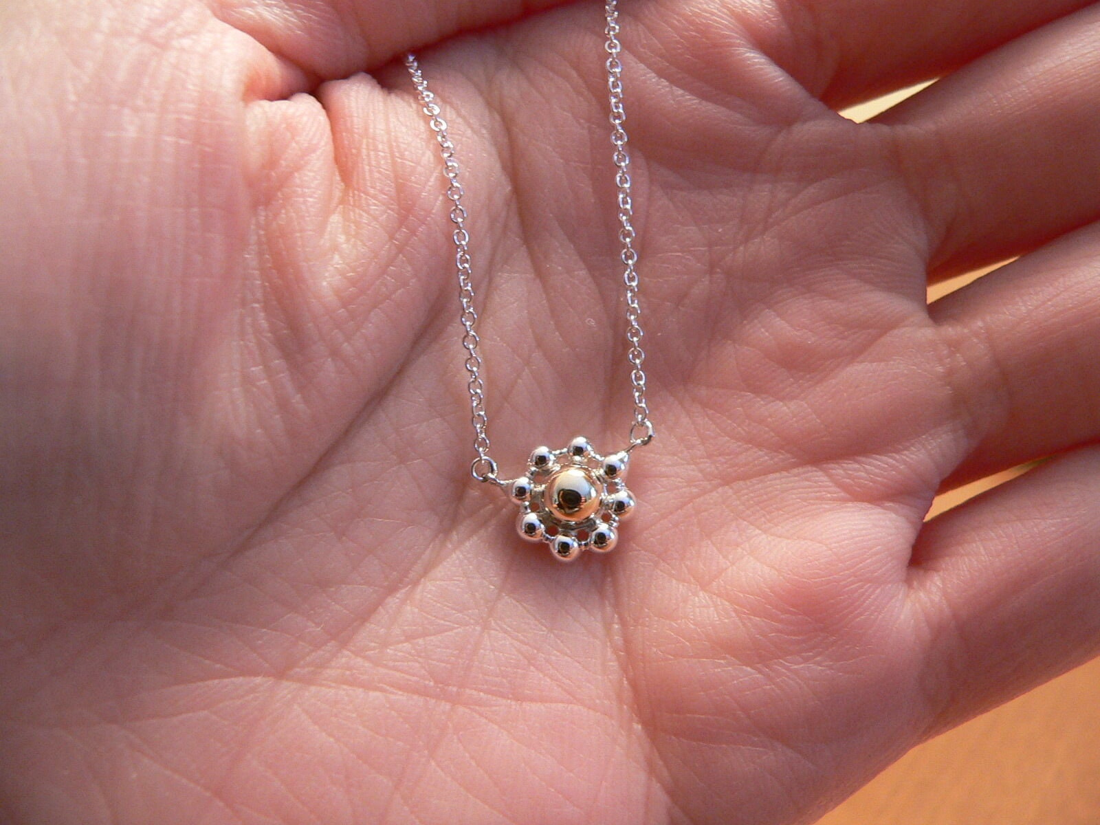 Tiffany and Co Silver Gold Jolie Bead 