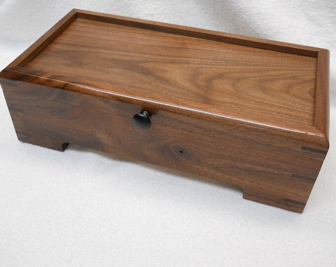 Black Walnut Jewelry Box 514 Etsy