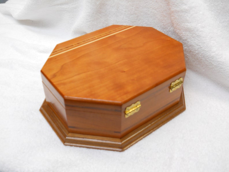 Black Cherry Octagon Jewelry Box 113 Etsy