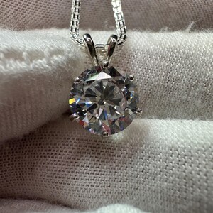 Cubic Zirconia Sterling Silver Necklace