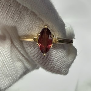 14kt yellow gold ring with Rhodolite Garnet