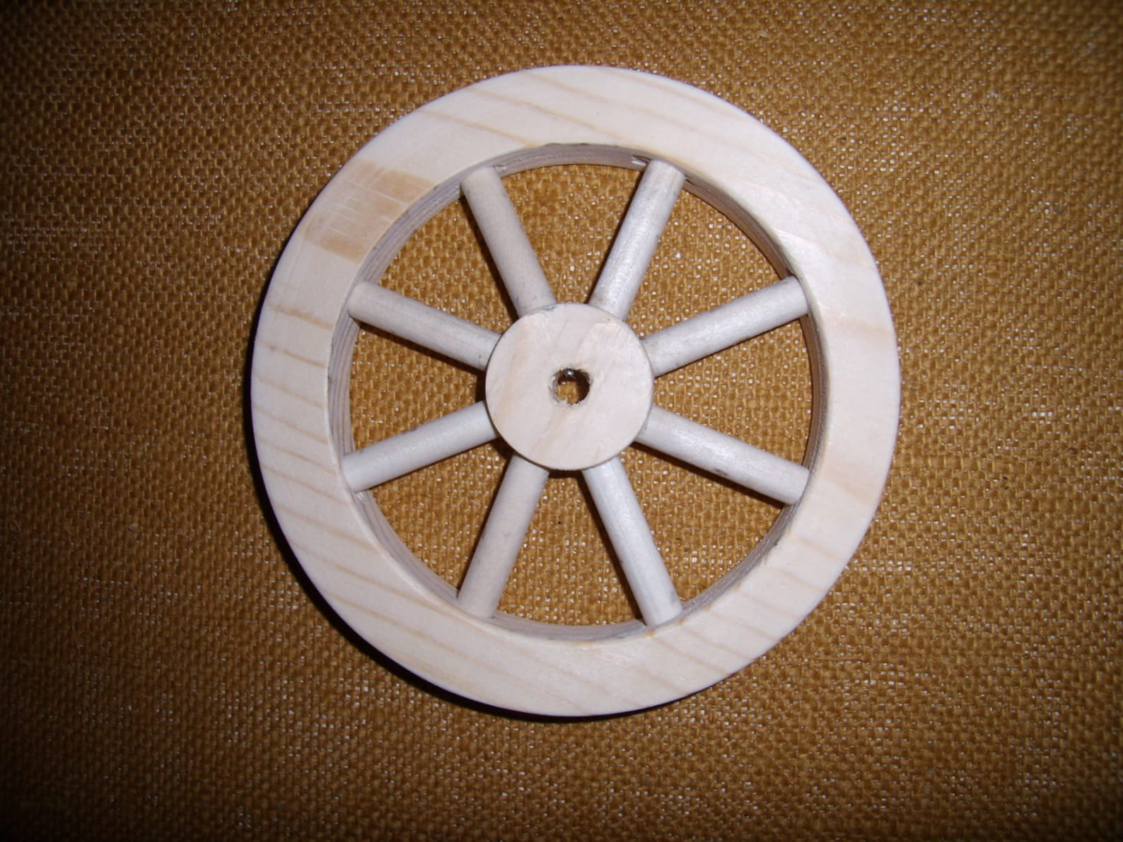 Handcrafted6 unfinished wooden wheel with 8 spokes Part Etsy