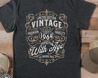 Custom 60th Birthday T-Shirt, Vintage 1964 Design
