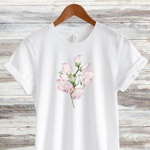 Sweet Pea T-Shirt: Vintage Wildflower Floral Tee