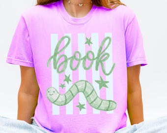 Comfort Colors Book Lover Boxy Cropped Tee, Bookworm Summer Shirt, Trendy Book Lover Gift