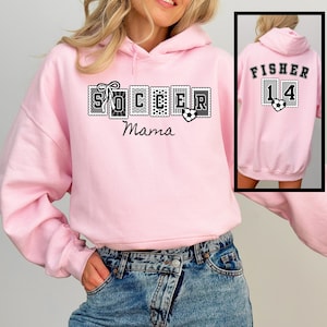 Personalized Soccer Mom Hoodie: Custom Team Name Sweatshirt