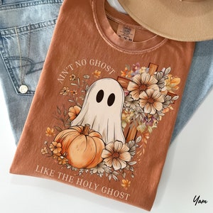 Christian Holy Ghost Comfort Colors T-Shirt, Fall Harvest Tee