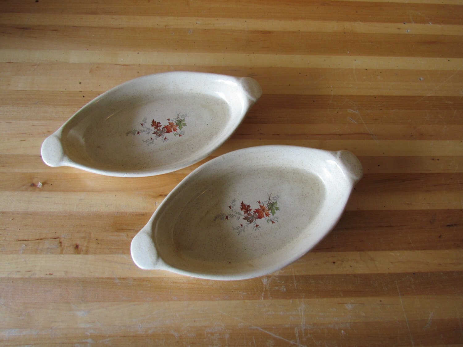 Vintage Au Gratin Dishes Autumn baking dishes Etsy