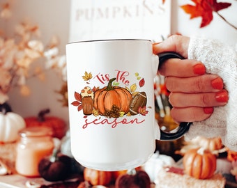 Pumpkin Spice Latte Mug, Autumn Decor, Fall Coffee Mug